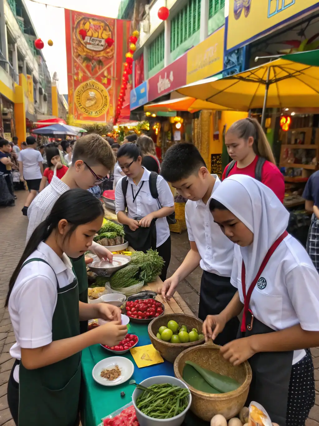 A student exploring a vibrant city in South America, highlighting cultural immersion and unique learning experiences.